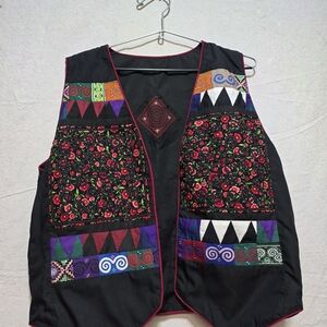 Colorful Patchwork Vest Handmade